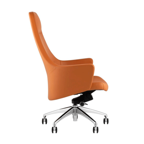 Кресло руководителя TopChairs Ferris, коричневое - фото 3