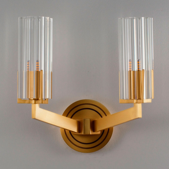 Светильник настенный V11073-2W Brass - фото 7