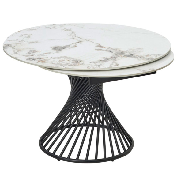 Стол BUENO 120 GLOSS GOLDEN JADE SOLID CERAMIC / BLACK - фото 4