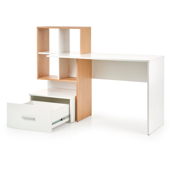 Стол письменный Bedrock, дуб золотой, белый - фото 3