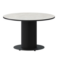 Настоящее фото товара Стол нераздвижной Римс, 1000мм, лофт, черный муар, произведённого компанией ChiedoCover