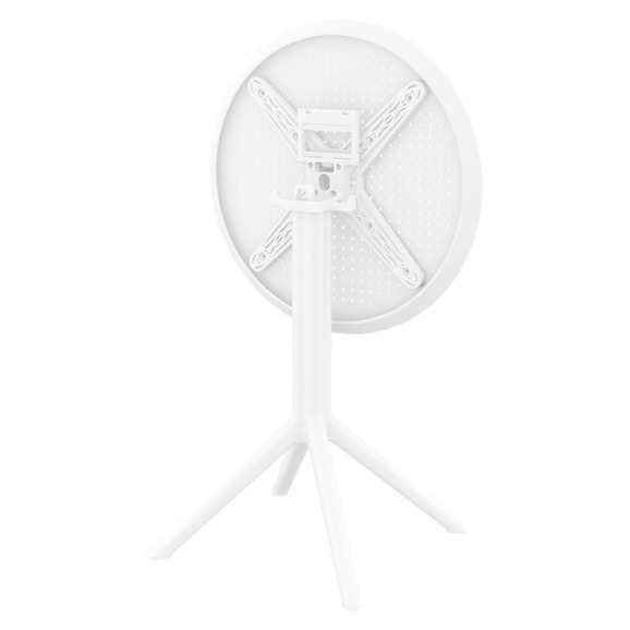 Стол пластиковый складной Sky Folding Table Ø60, белый - фото 4