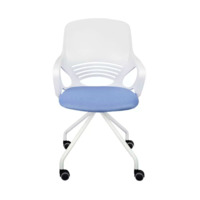 Кресло поворотное Indigo, голубой, ткань-сетка