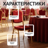 Фотография товара Стул Хит 20, вельвет Вельвет Люкс 09, каркас золото от компании ChiedoCover.