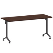 Фотография товара Стол мобильный складной радиусный, венге, антрацит, 22 мм, 160*70 от компании ChiedoCover.