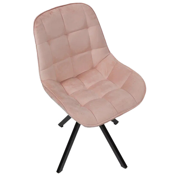 Стул Мускус, пирамида, велюр, розовый, черный - фото 6