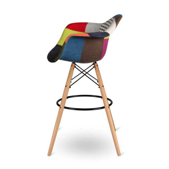 Кресло Eames DAW Барное Patchwork - фото 3