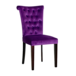 Стул Вилла, ножки черные, фиолетовый велюр