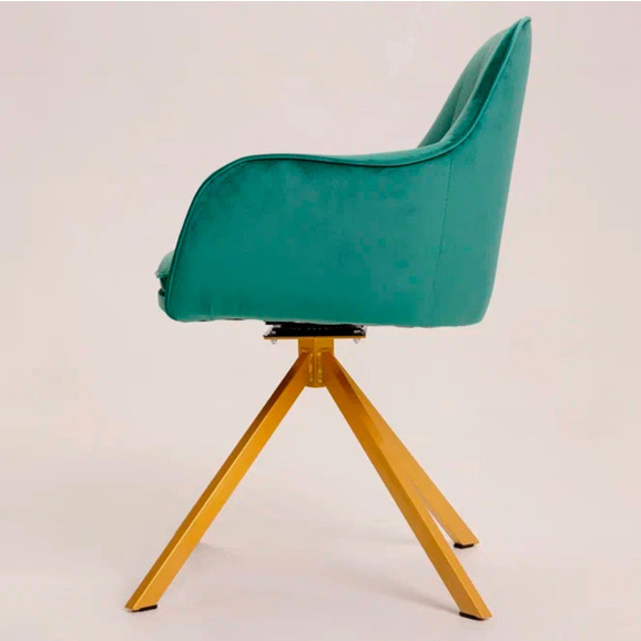 Кресло Сета, пирамида, зеленый, золотой - фото 4