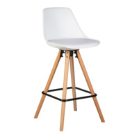Настоящее фото товара Полубарный стул Ronni, деревянный, произведённого компанией ChiedoCover