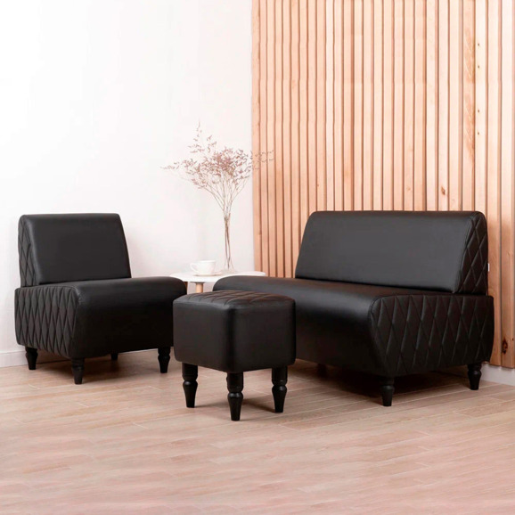 Диван Лотик, экокожа, черный - фото 6