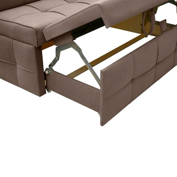 Угловой диван для кухни Атлант Плюс, коричневый, правый - фото 5