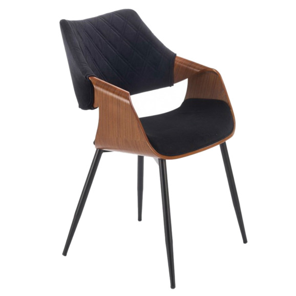 Стул кухонный Prophecy, черный, орех - фото 1