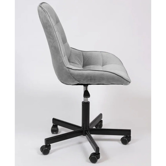 Стул Мускус, пятилучие, велюр, серый, черный - фото 3