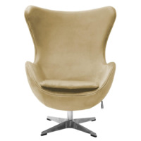 Фотография товара Кресло Egg style chair, карамельный, искусственная замша от компании ChiedoCover.