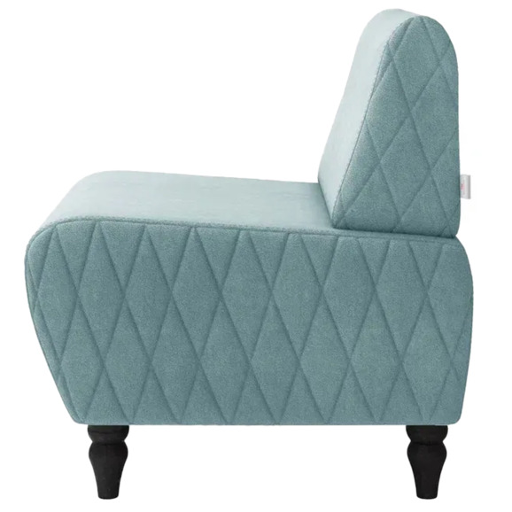 Кресло Лотик велюр, светло-зеленый - фото 4