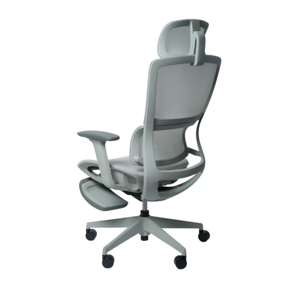 Офисное поворотное кресло Sparx frs-8 luster white, ткань / сетка, белый - фото 8
