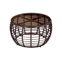 Фотография Стол Луро Д780, шоколад металлик, ротанг от производителя ChiedoCover, картинка продукции, реальное фото товара Настоящее фото товара Стол Луро Д780, шоколад металлик, ротанг, произведённого компанией ChiedoCover