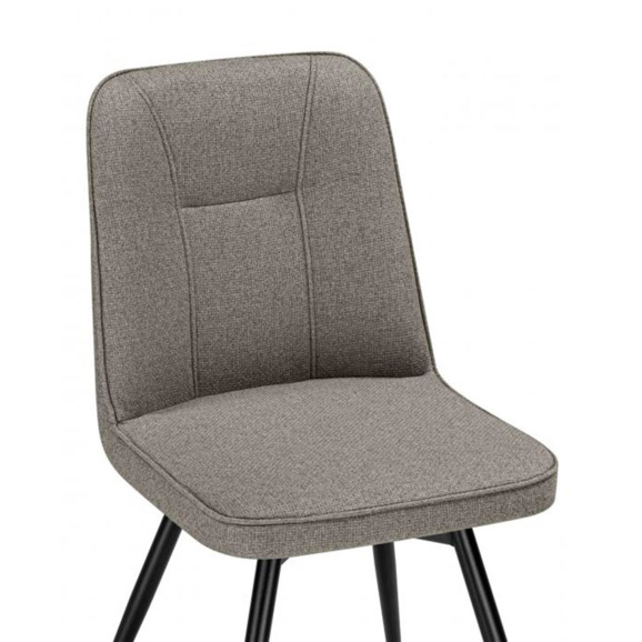 Стул на металлокаркасе Texas 3 поворотный светло-серый / черный Стул на металлокаркасе Texas 3 поворотный светло-серый / черный - фото 5