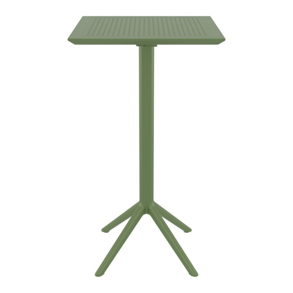 Стол барный складной Sky Folding Bar Table квадратный, зеленый - фото 1