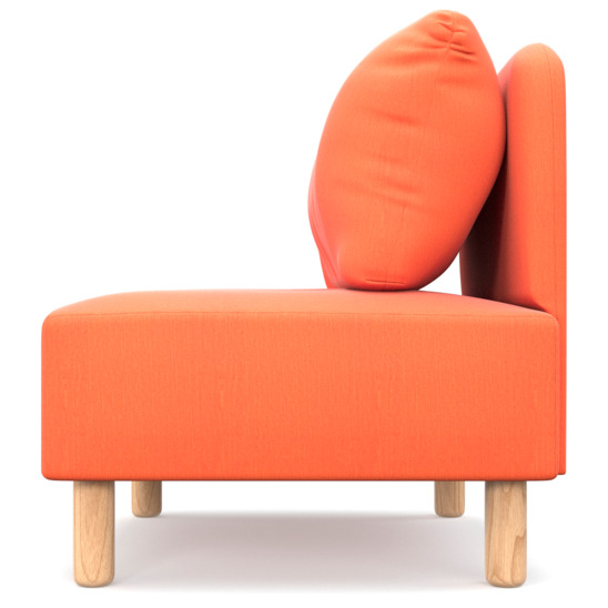 Кресло Десвилль, оранжевое - фото 3