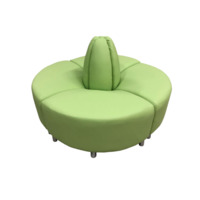 Настоящее фото товара Диван Блазз четырехместный, экокожа Пегасо, салатовый, произведённого компанией ChiedoCover