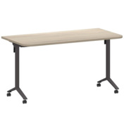 Фотография товара Стол мобильный складной радиусный, кронберг, антрацит, 25 мм, 140*70 от компании ChiedoCover.