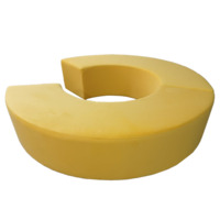 Настоящее фото товара Диван Кругси, велюр желтый, произведённого компанией ChiedoCover