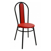 Фотография товара Стул Lorence, каркас черный, красный от компании ChiedoCover.