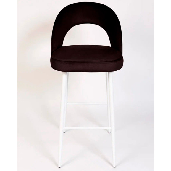 Стул Пиннате, барный, коричневый, белый, велюр - фото 2