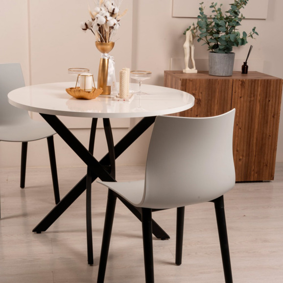 Стул Rune, светло-серый, черный Стул Rune, светло-серый, черный - фото 4