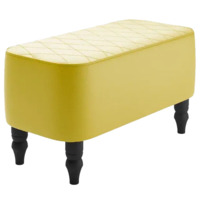 Настоящее фото товара Банкетка Лотик, экокожа, желтый, произведённого компанией ChiedoCover