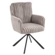 Фотография товара Стул кухонный Aurora, поворотный, серый, черный от компании ChiedoCover.