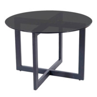 Настоящее фото товара Столик журнальный Disc, черный, произведённого компанией ChiedoCover