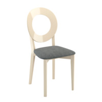 Настоящее фото товара Стул Луна, капучино, серый, произведённого компанией ChiedoCover