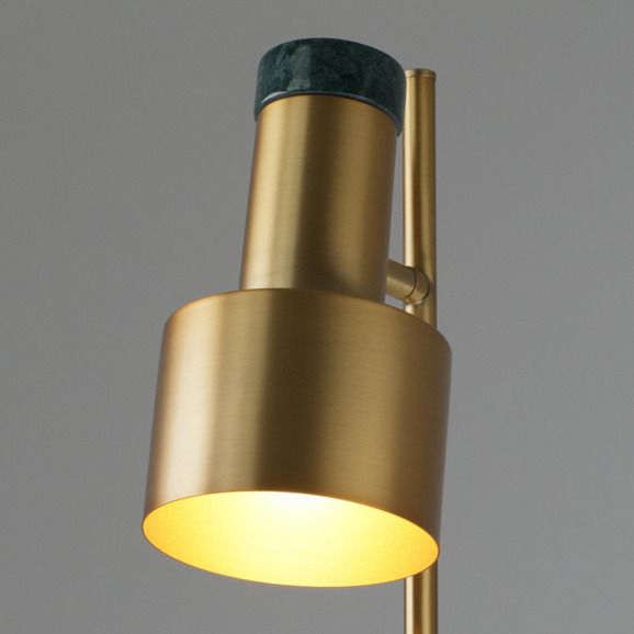 Торшер Балустер Голди, золотой, зеленый мрамор - фото 8
