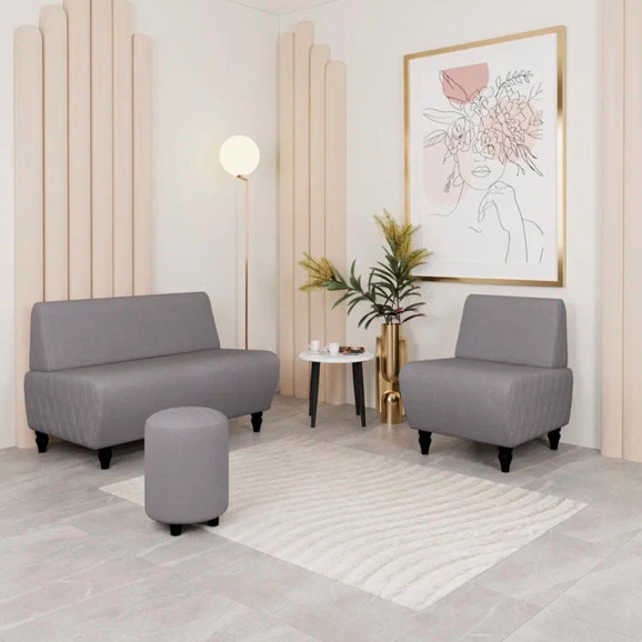 Пуф Тепал, велюр, светло-серый - фото 7