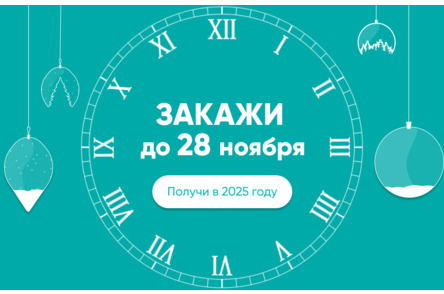 Закажи до 28 ноября — получи в 2025 году