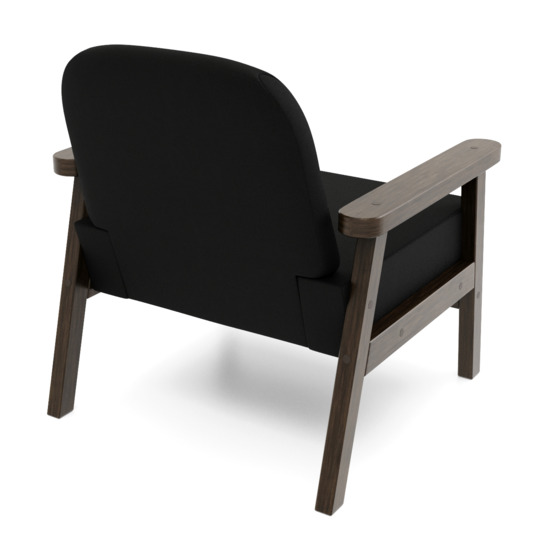 Кресло Лора венге, черный - фото 3