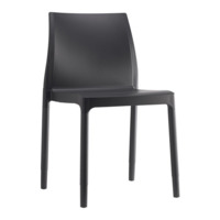 Настоящее фото товара Стул пластиковый Chloe Trend Chair Mon Amour, антрацит, произведённого компанией ChiedoCover