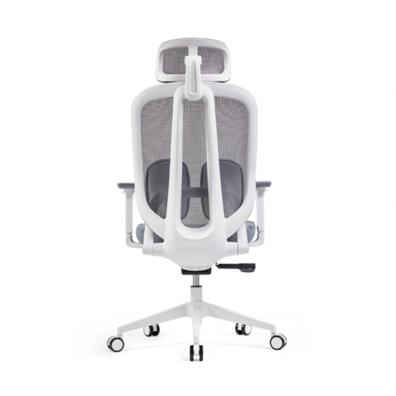 Офисное поворотное кресло Sparx fx-18 pillow white, серый - фото 4