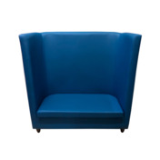 Фотография товара Диван Волна с высокой спинкой двухместный, синий от компании ChiedoCover.