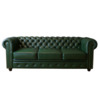 Диван Честер, трехместный, зеленый Диван Честер, трехместный, зеленый