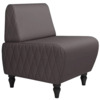 Кресло Лотик экокожа, коричневый