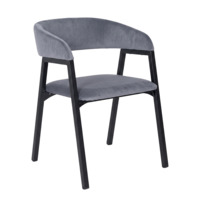 Настоящее фото товара Стул Прадо, велюр Велютто 32, каркас черный муар, произведённого компанией ChiedoCover