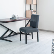 Фотография в интерьере товара Стул Амьен, Selesta 22, цвет ножек-чёрный от компании ChiedoCover.