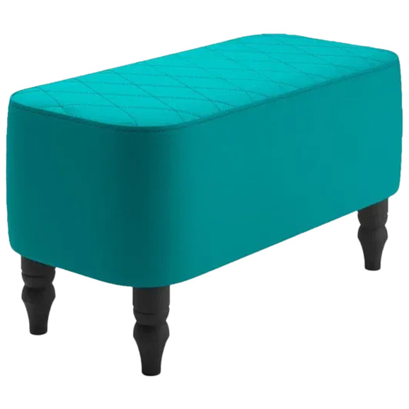 Банкетка Лотик, экокожа, бирюзовый - фото 1