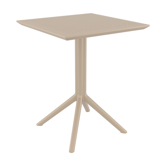 Стол складной Sky Folding Table, 600*600, бежевый - фото 1