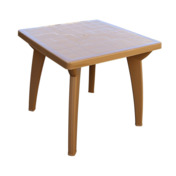 Фотография товара Стол пластиковый Monly, квадратный, коричневый от компании ChiedoCover.