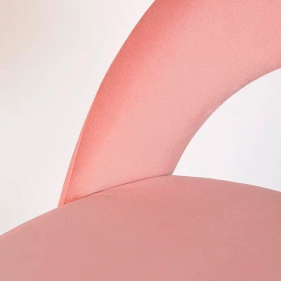 Стул Пиннате, барный, пудровый, черный, велюр - фото 8